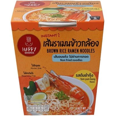 Лапша рамен  быстрого приготовления Том Ям Happy Noodle 70г -0}
