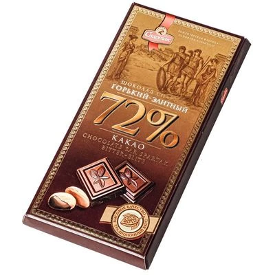 Шоколад Спартак горький Элитный 72% 85г-1}