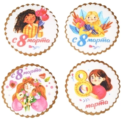 Пряник Подарочный 8 Марта в ассортименте 50г-0}