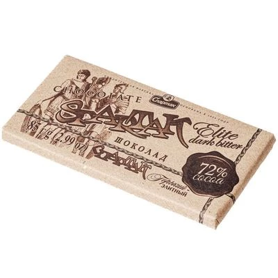 Шоколад Спартак горький Элитный 85г -1}