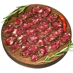 Колбаса сыровяленая Сальчичон Монтанья Премиум  в пряных травах нарезка Деликатеска 50г