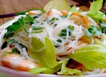 Фунчоза жаренная с креветками