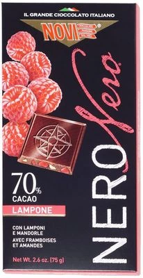 Шоколад горький с малиной и миндалем Novi Nero 75г-0}