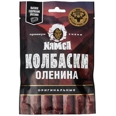 Колбаски из оленины сырокопченые 60г