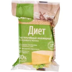 Сыр полутвердый Диет 30% жир. 200г