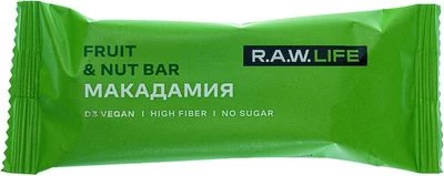 Батончик орехово-фруктовый Макадамия 47г-0}