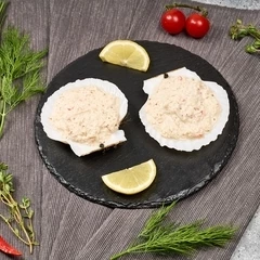 Морской гребешок с креветками и крабом от Шефа 100г