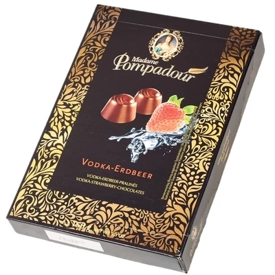 Шоколадные конфеты Vodka-Strawberry со вкусом водки и клубники Германии 150г-1}