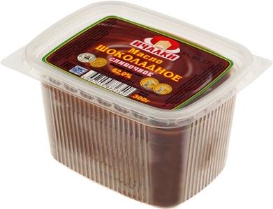 Масло шоколадное сливочное 62% жир., 300г