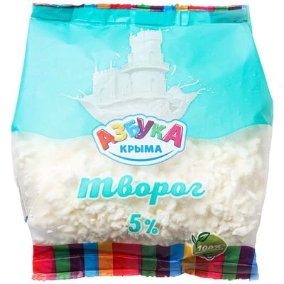 Творог Азбука Крыма 5% жир. 300г-0}