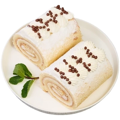 Рулет Пломбир с малиной Деликатеска 500г-0}