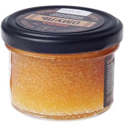 Икра омуля слабосоленая Деликатеска 100г-1}