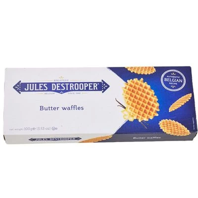 Вафли хрустящие сливочные Butter Waffles Бельгия 100г-0}