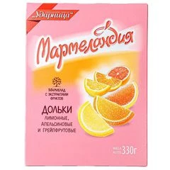 Мармелад дольки ассорти Мармеландия 330г