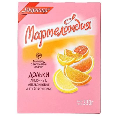 Мармелад дольки ассорти Мармеландия 330г-0}