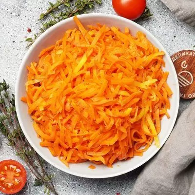 Морковь свежая нарезанная соломкой, замороженная от Шефа ~400г - купить ...