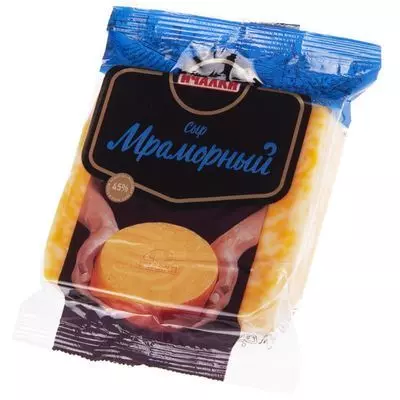 Сыр Мраморный Ичалки 45% жир. 250г - купить в Москве по выгодной цене в ...