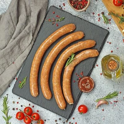 Колбаски куриные от Шефа ручная работа авторский рецепт Деликатеска ~400г-0}