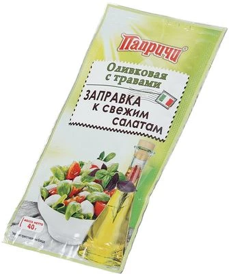 Заправка oливковая с травами к салату Итальянский Папричи 40г-1}