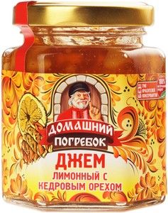 Джем лимонный с кедровым орехом 240г