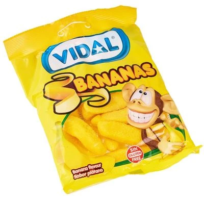 Мармелад жевательный со вкусом банана Bananas Испания 90г-1}