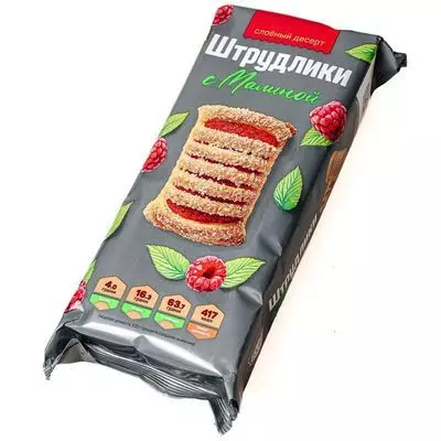 Слоеный десерт штрудлики с малиной Полет 200г - купить в Москве по ...