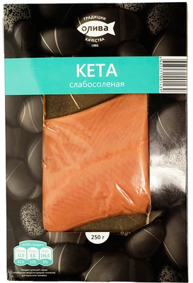 Кета филе слабосоленая 250г РАСПРОДАЖА-0}