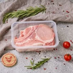 Свинина корейка на кости стейк охлажденная от Шефа~600г