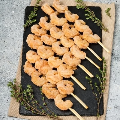 Креветки ваннамей очищенные в маринаде Том Ям Деликатеска 350г-1}