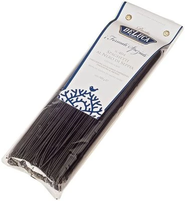 Спагетти с чернилами каракатицы из твердых сортов пшеницы De Luca Италия 500г-1}