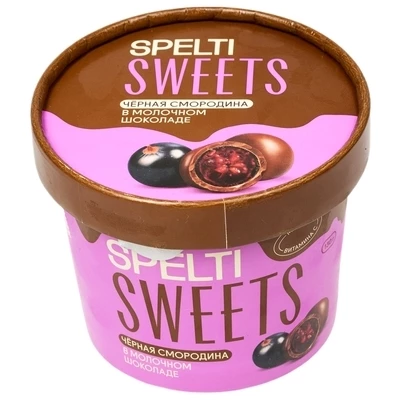 Черная смородина в молочном шоколаде Spelti 130г-0}