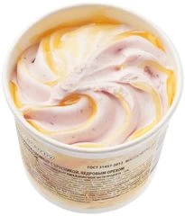 Мороженое пломбир Таежный десерт с брусникой и кедровым орехом Деликатеска 75г