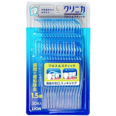 Зубная нить тройная Clinica Lion 30шт-0}