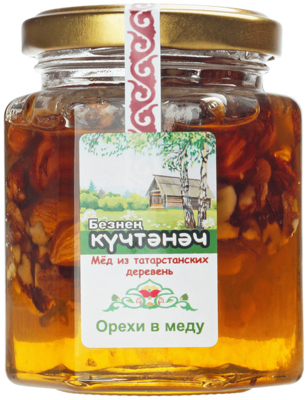 Мед с орехами ассорти 220г - купить в Москве по выгодной цене в ...