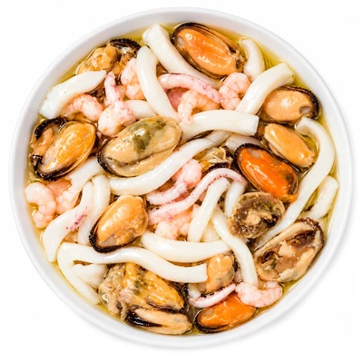 Коктейль из морепродуктов в масле Морская звезда Деликатеска 150г -0}