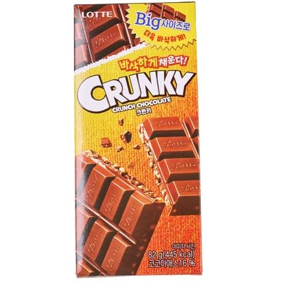 Шоколад хрустящий Big Crunky Корея 82г -0}
