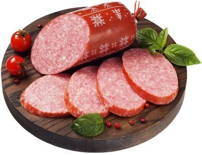 Сервелат Финский варено-копченый Деликатеска 330г-0}