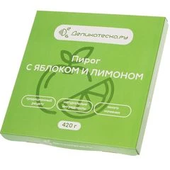 Пирог с яблоком и лимоном Деликатеска 420г