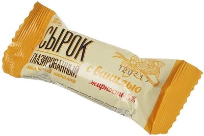 Сырок творожный с ванилью 5% жир. глазированный 10 суток 40г-1}
