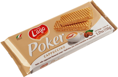 Вафли со вкусом капучино Poker 150г