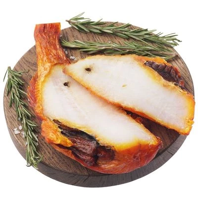 Окунь морской горячего копчения без головы ~300г-1}