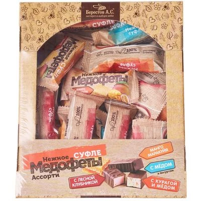 Медофеты Суфле в шоколаде Ассорти 450г-0}