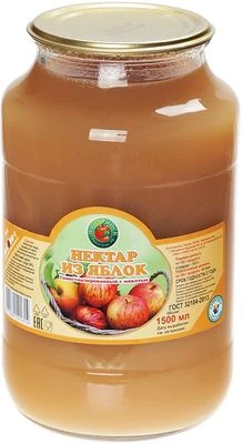 Нектар из яблок с мякотью 1,5л-0}