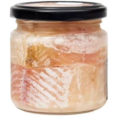 Пелядь подкопченная в масле филе-ломтики Деликатесы севера 190г-1}