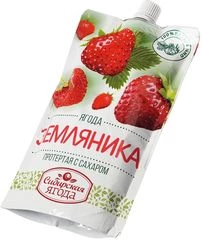 Земляника перетертая с сахаром отборное сырье 280г