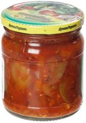 Кабачки с овощным фаршем в томатном соусе Лучшие рецепты Казахстан 440мл