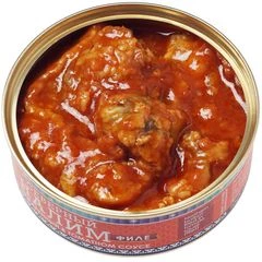 Налим обжаренный в томатном соусе 227г