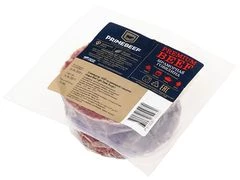 Стейкбургер лайт из мраморной говядины рубленый формованный 390г