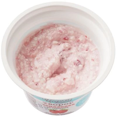 Творог земляника со сливками 5% жир. 10 суток 140г-1}