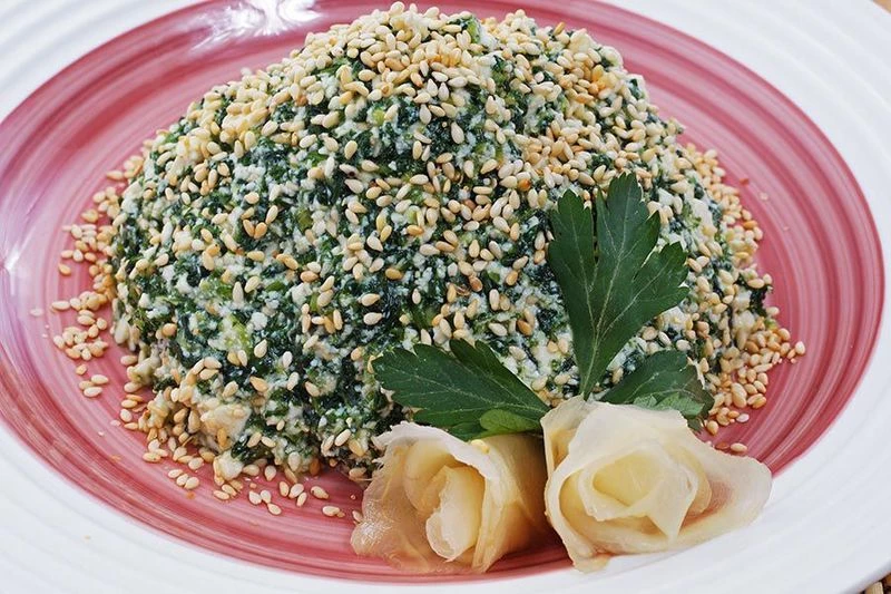 Салат с тофу постный